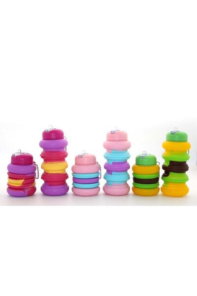SNC GRUP Foldable Portable Silicone Water Bottle 500 ml