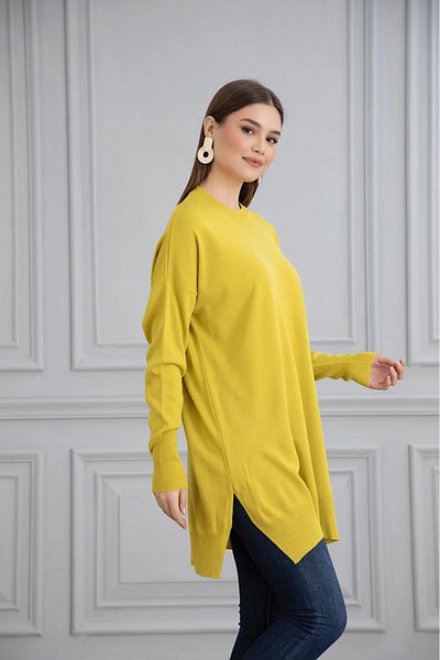 Gülce moda ТЪНКА МЕРСЕРИЗИРАНА ОБЩА ТУНИКА ОТ ПЛЕТИВО SALAŞ