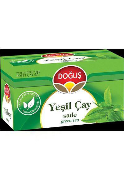 Doğuş Doğuş Green Tea Plain 20-Piece Cup Bag