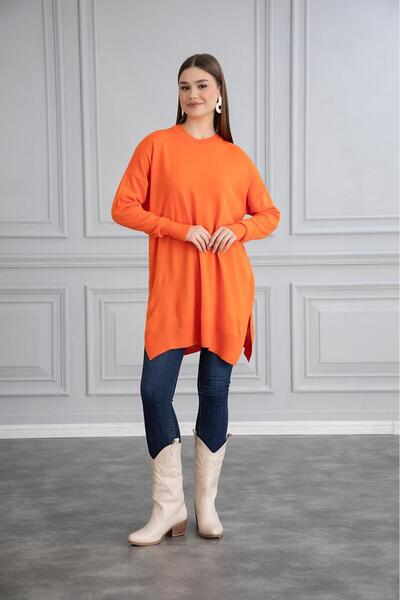 Gülce moda ІНЦЕ МЕРСЕРІЗЕ ОВЕРСІЗЕ САЛАШ ТРІКО ТУНІК