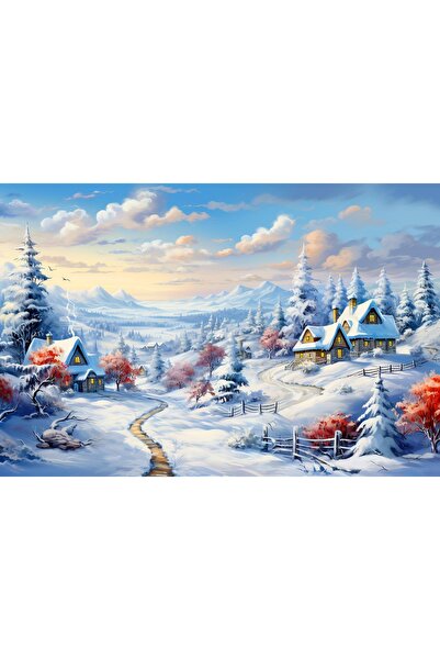 Aden KIŞ TEMALI KANVAS TABLO