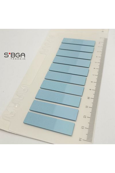 sibga tasarım Transparent Blue Post-It Stiker Book Marker and Note Paper 0203