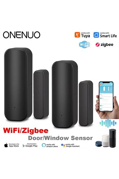 Choice Tuya WiFi/ZigBee Door Window Sensor Smart Home Wireless Door Open Close Detectors APP Remote Alar...