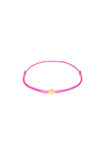 ELLI Armband ohne Steine – Damen-Tromboset-Nylon, rosafarbenes 925er-Sterlingsilber, vergoldet
