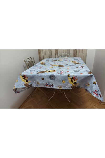 gonk Dikdörtgen,yılbaşı Desenli,duck (SIVI ITİCİ ,LEKE TUTMAZ) Kumaş, Yemek M...