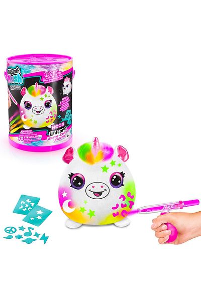 Canal Toys Airbrush Plush, White | One Size | Soft & Fun Toy | Perfect For Kids And Collectors