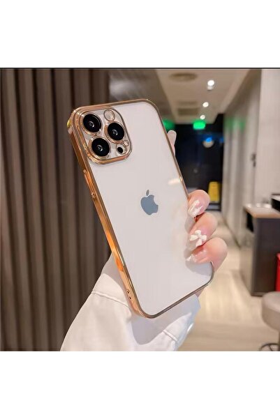 my butterfly Apple İphone 14 Pro Max Uyumlu Şeffaf Kenarlari Renkli 
Sert Laz...