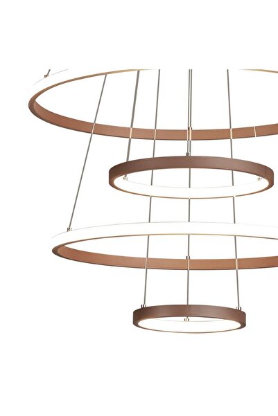 voxlamp lighting solutions Sarkıt Led Avize Wristlet 7'li *100-90-80-80-60- 40-20 Cm Çap* Yüksek Tavanlar Için