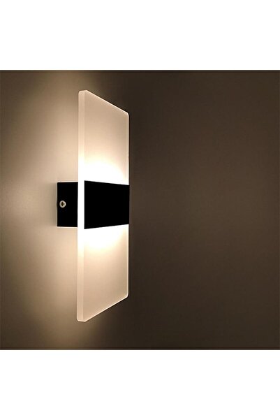 voxlamp lighting solutions Ledli Akrilik Çift Yön Duvar Aplik 29x11cm