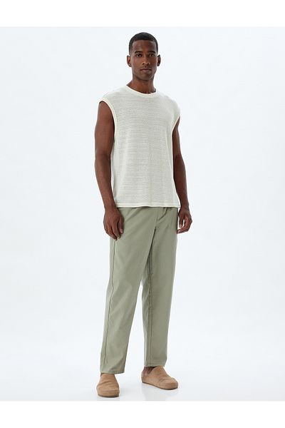 Koton Khakifarbene Herrenjeans 4SAM40052HW