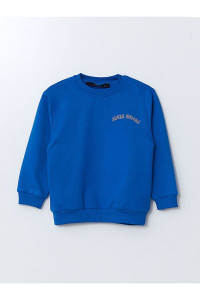 LC Waikiki Crew Neck Printed Baby Boy Tracksuit Set