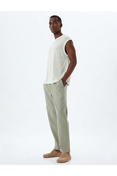 Koton Khakifarbene Herrenjeans 4SAM40052HW