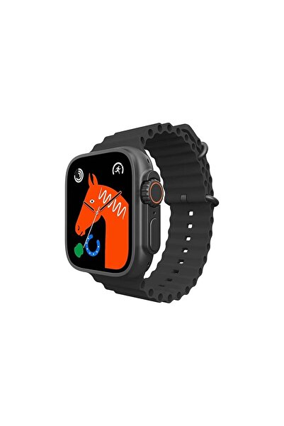 Winex Mobile Winex T800 Ultra Android Ios Uyumlu Akıllı Saat Siyah Kasa Siyah Kordon