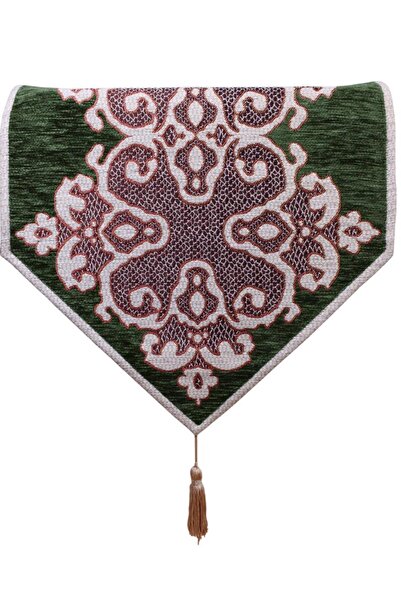 Believe Tapiserie jacquard cu detalii din dantelă - Runner decorativ Yilbashi...