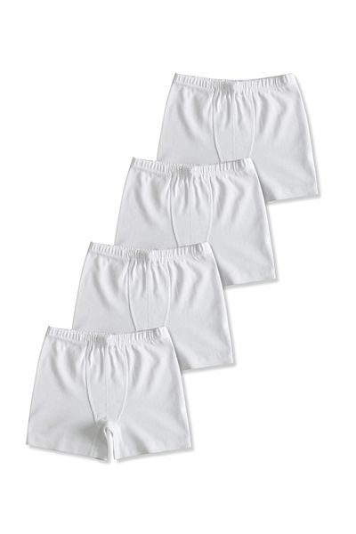 GizaKids 95% Cotton Single Jersey Combed Cotton Boys Boxer Briefs Underwear Set of 4