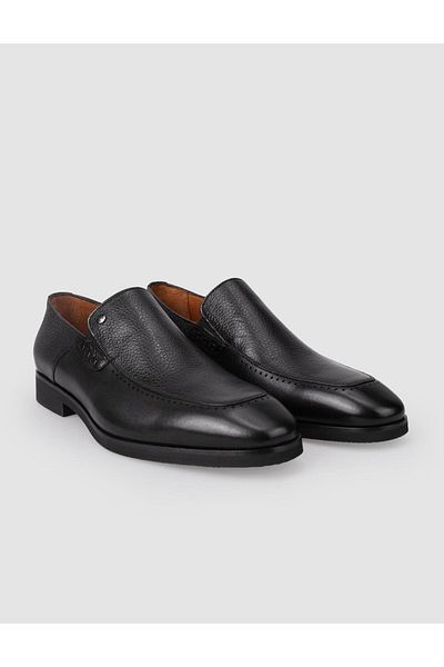 Cabani 100% Genuine Leather Black Men's Classic Shoes