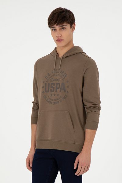 U.S. Polo Assn. Men's Khaki Sweatshirt 50290592 -Vr027