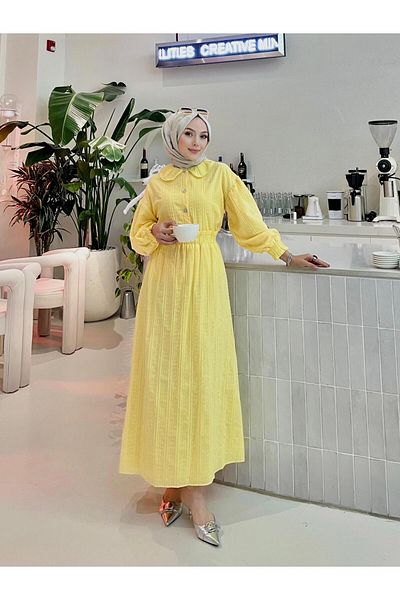 PİNK FLY Women's Baby Collar Teseture Skirt Suit