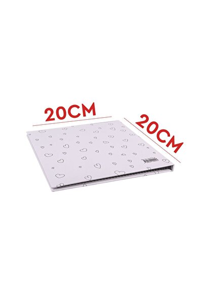 POLABOOK White Design Yourself Memory Book and Photo Album with Love Figure with White Pen