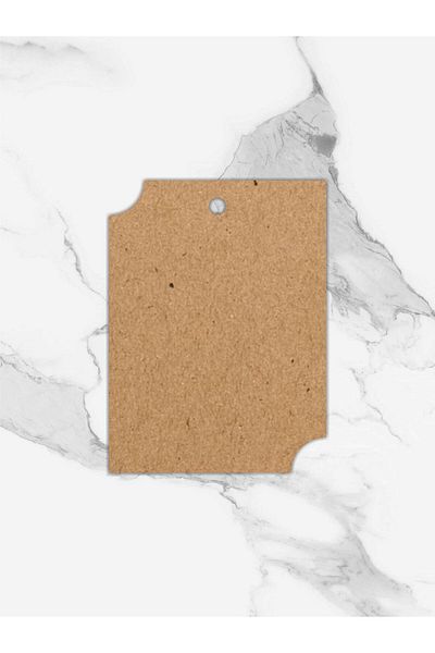 Grdall Unprinted Product Card with Kraft Holes in Size 5.5X7.5 cm