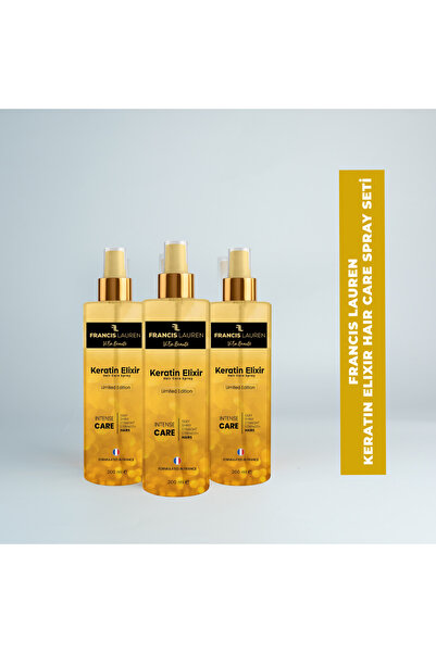 Francis Lauren Keratin Elixir Üçlü Saç Bakım Spreyi Seti