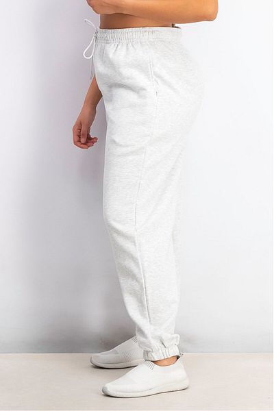 TopShop Women Pull,On Drawstring Jogger Pant, Light Grey Heather