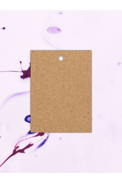 Grdall 50 Pieces - Kraft Perforated Card - Product Card - Unprinted Card - Kraft Card