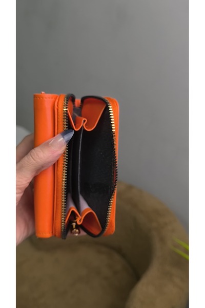 Newish Orange Women's Wallet and Card Holder - Fashion Stylish