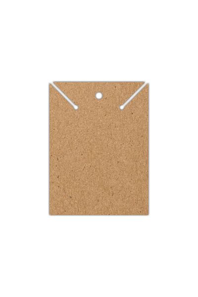 Grdall 50 Pieces - Kraft Necklace Card - Necklace Card - Unprinted Jewelry Card