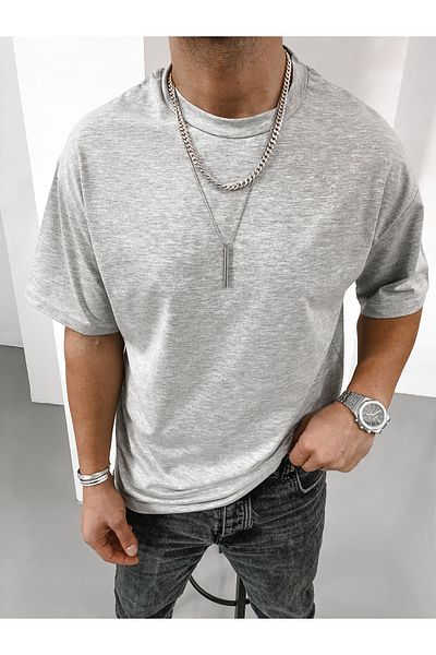King Brothers Μπλουζάκι Oversize Crew Neck Basic