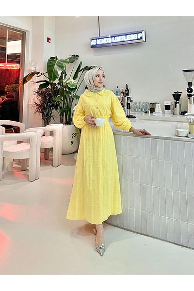 PİNK FLY Women's Baby Collar Teseture Skirt Suit