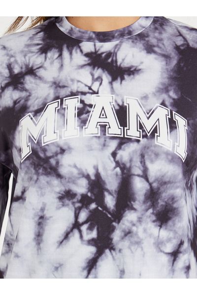 Styli Tie Dye Print T-Shirt & Flared Pants Co-Ords