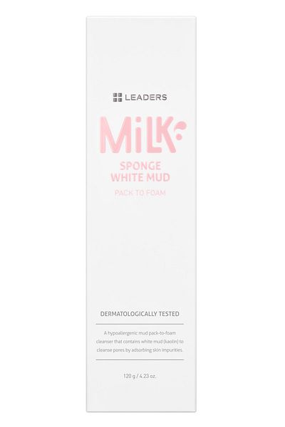 Leaders Milk Sponge Face Wash Foam 120g