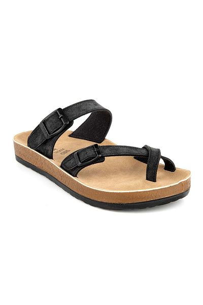 Muya Papuci Anny Nubuck Black pentru dama - Talpa anatomica