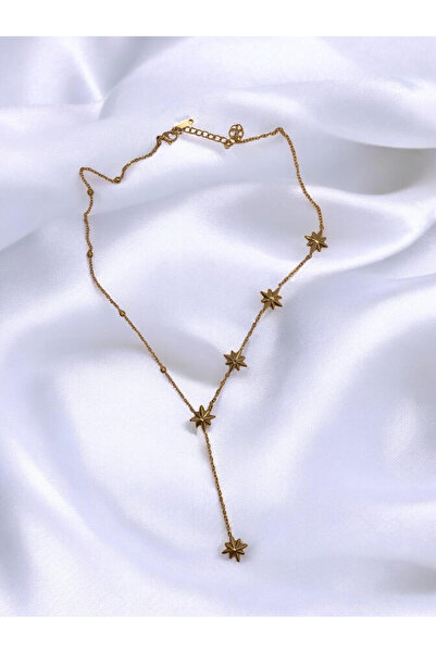 Vola Collection Kuzey Yıldızı Gold Kadın Y Kadın Çelik Kolye