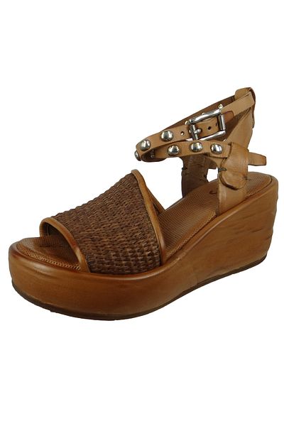 A.S.98 Damen Sandalen ARCA A76002-0101 Braun 0001 Camel Leder
