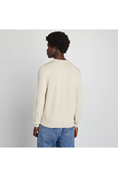 KIABI Piqué knit sweater BEIGE