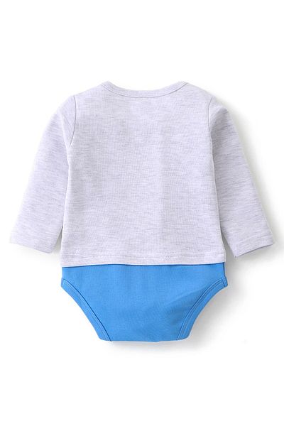 Babyhug بذلة قطنية طويلة الأكمام مطبوعة على شكل حيوانات - متعددة الألوان