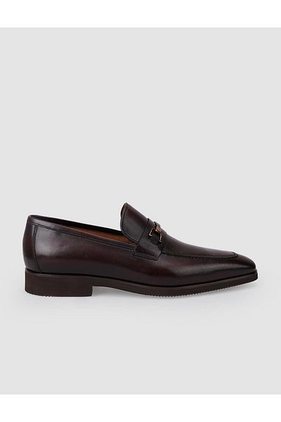 Cabani 100% Genuine Leather Brown Buckle Men's Classic Shoes