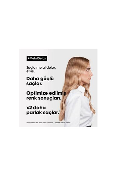 L'oreal Professionnel Metal Detox Shampoo 1500 ml L'Oreal Professionnel 100% Even Color Result-Shiny Hair/Gem1C1V2/77456
