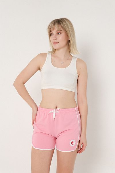 rlt relax time Mini pantaloni scurți din bumbac pieptănat cu deschidere pentru femei