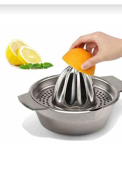 AURA Lemon and Citrus Juicer in Stainless Steel