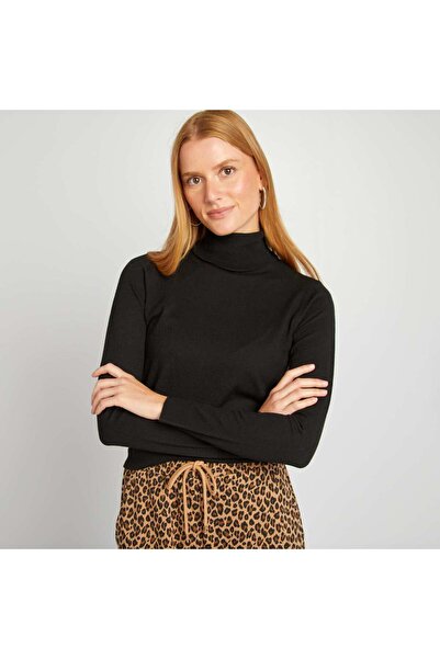 KIABI سترة بولو محبوكة باللون الأسود