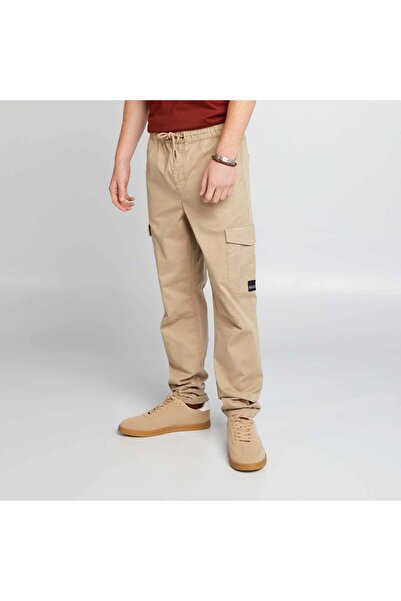 KIABI Joggers with flap pockets BEIGE