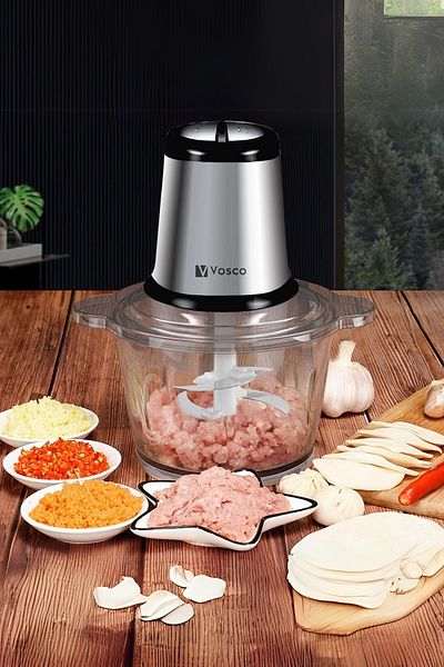vosco 400W Rondo Chopper - 2L Glass Bowl, 4 Blades