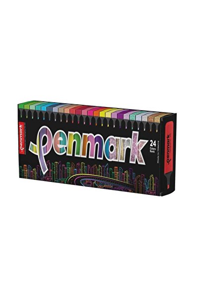 penmark Fosforlu Kalem 24 lü Süperkutu 6neon+6pastel+6tropik+6sim