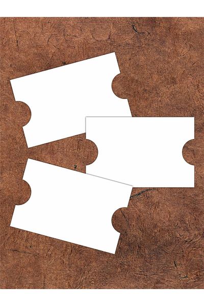 Grdall 25 Pieces White Bracelet Card - Small Business - Unprinted Matrenicha Card