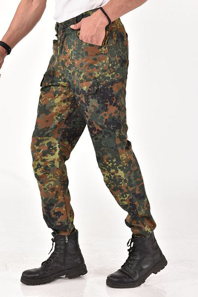 rlt relax time Men's Camouflage Cargo Pocket Military Commando Tactical Trousers