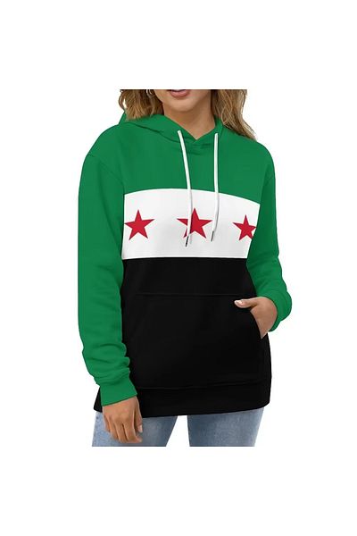 bellanova 1St Quality 3Ip Unisex Winter Hoodie - Syria Printed, Oversize, Thick Hooded Sweatshirt