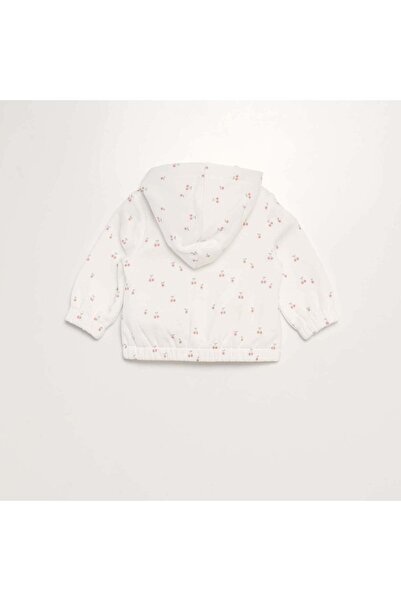 KIABI Warm zip-up hoodie WHITE